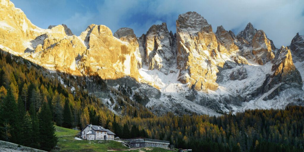 view of the majestic dolomites