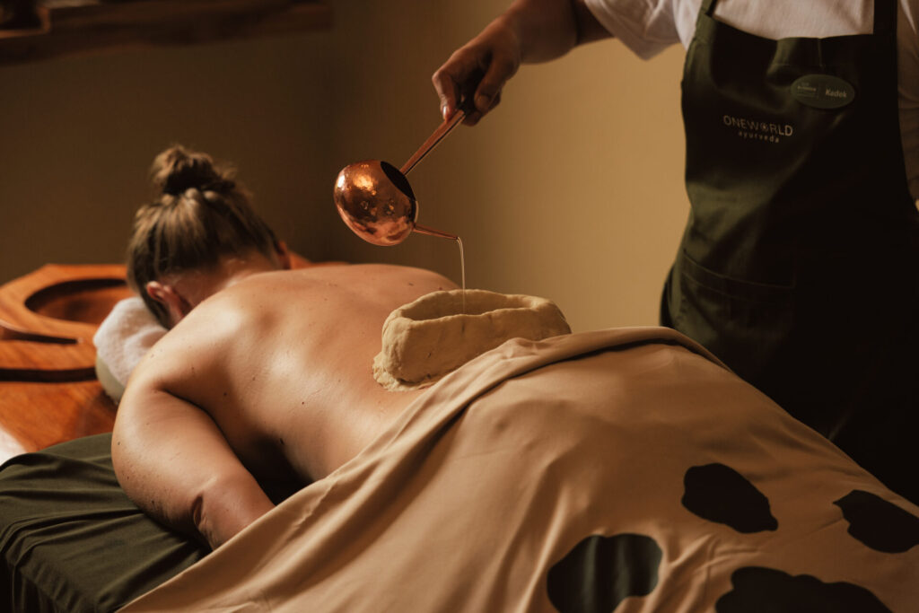 ayurvedic massage with oil