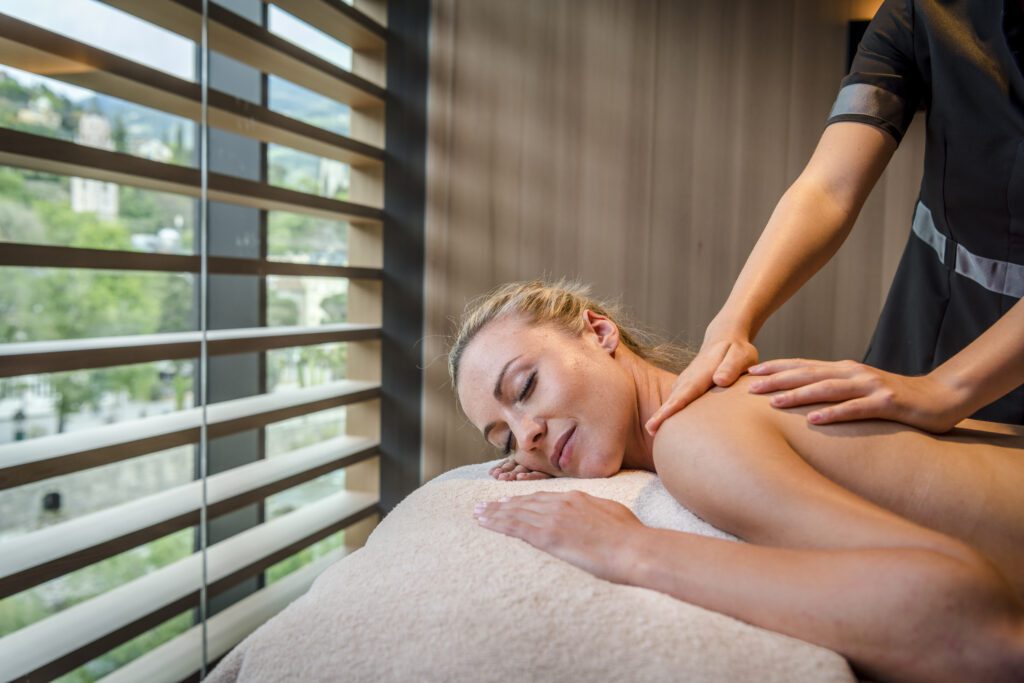 woman having a massage