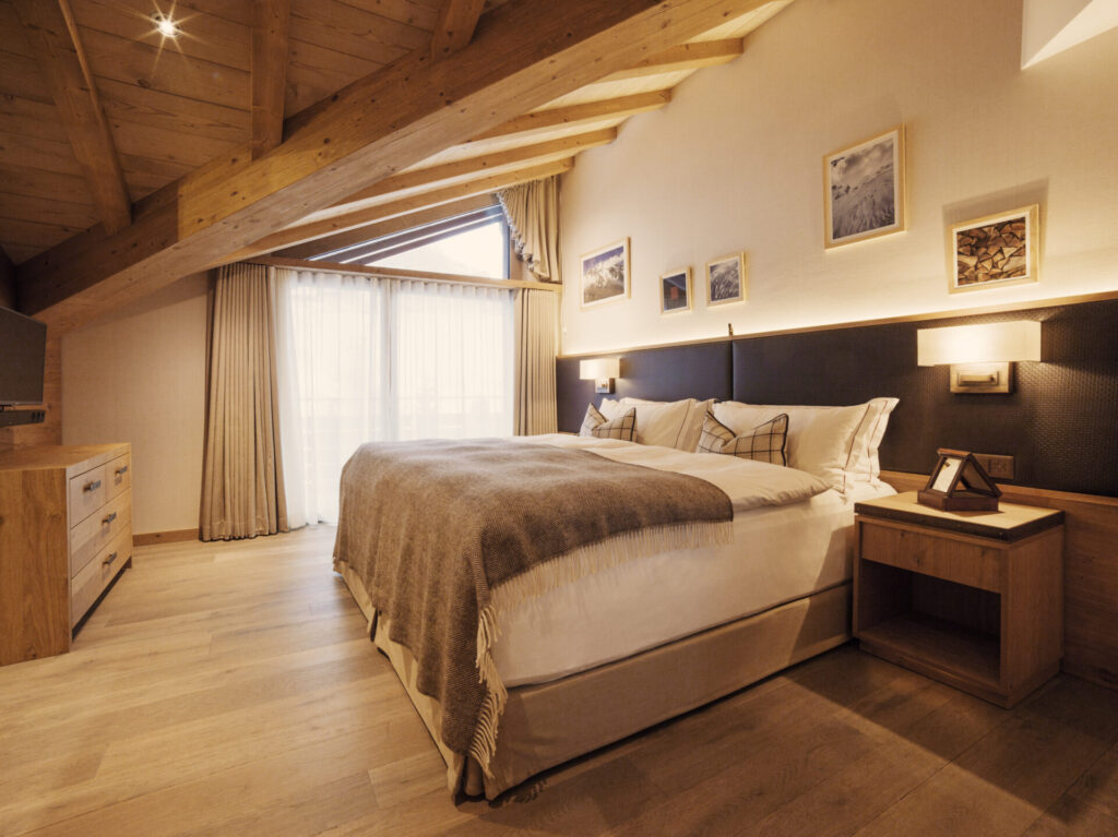 the capra saas-fee bedroom