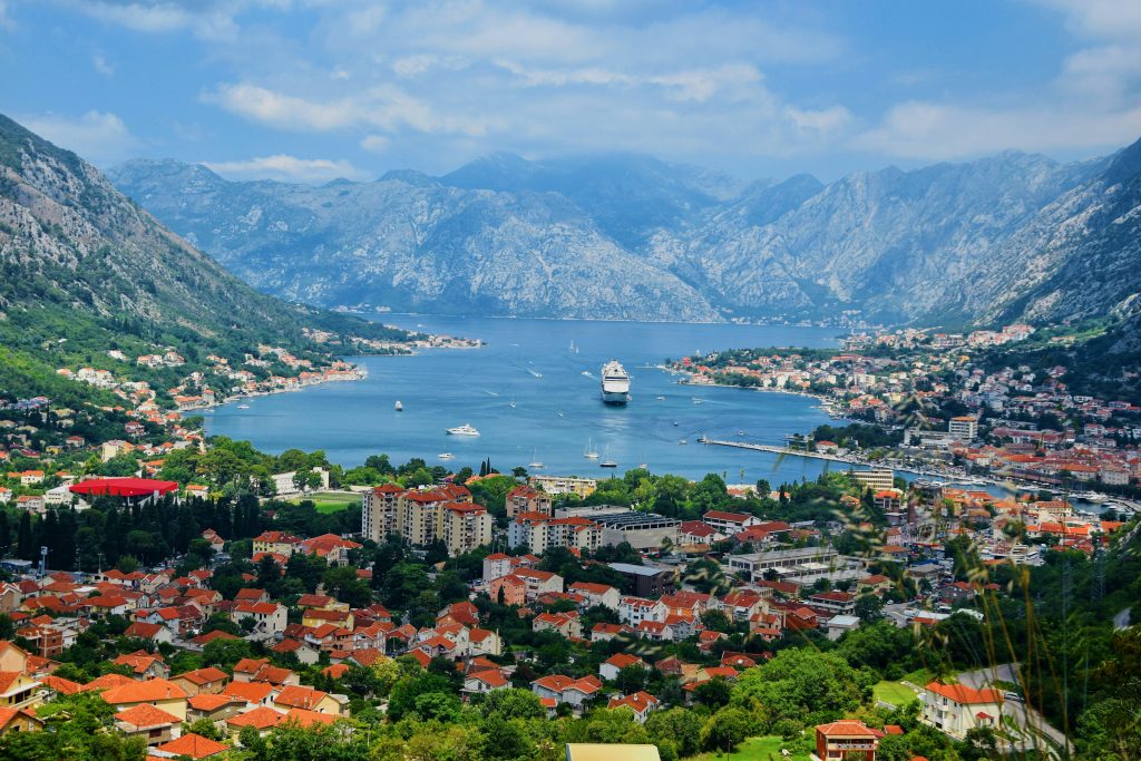 Montenegro lake and mountain view