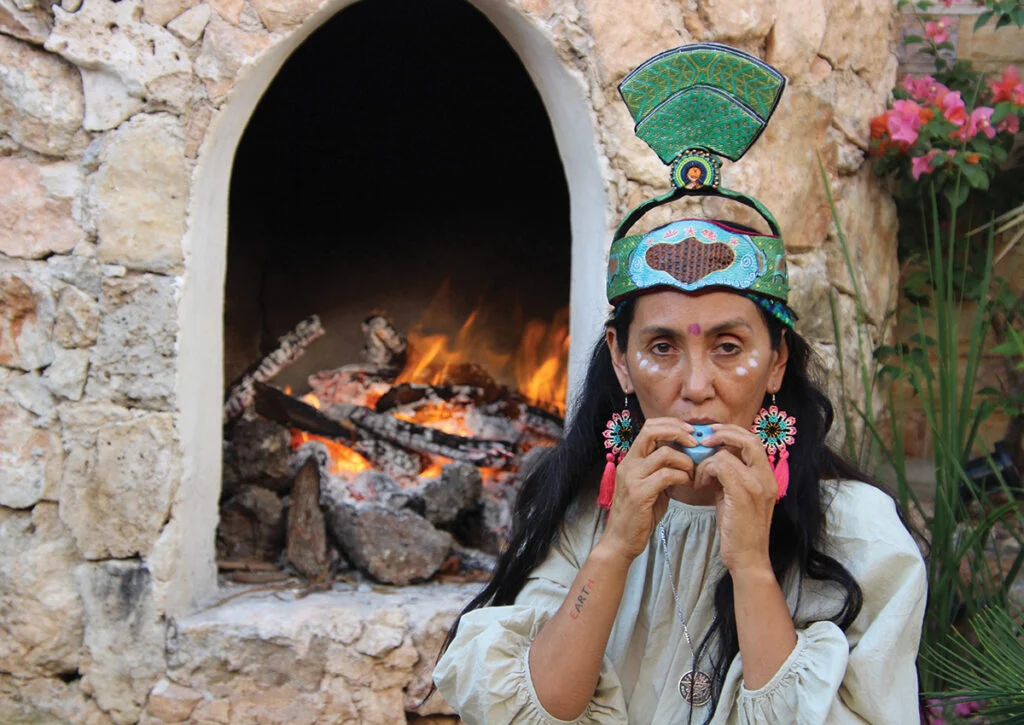 temazcal ceremony - woman